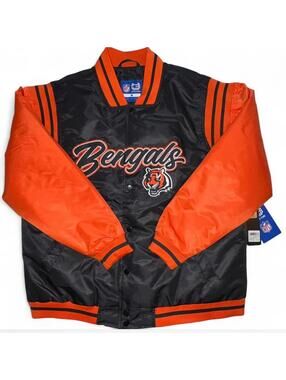 Men's Cincinnati Bengals Varsity Jacket, Size M. NWT